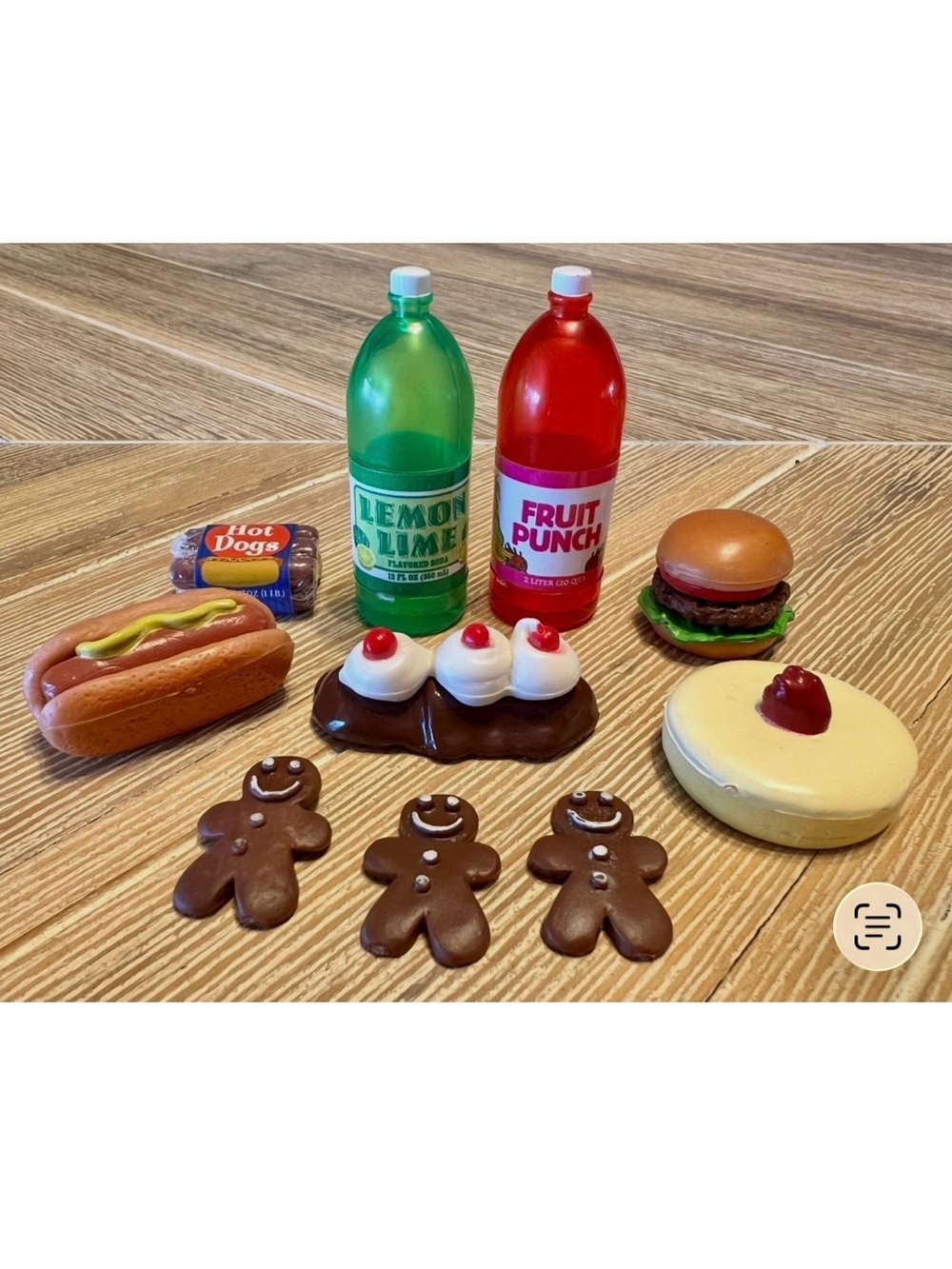 Vintage Barbie Kitchen Littles Fruit Punch Lemon Lime Soda Gingerbread Lot Rare